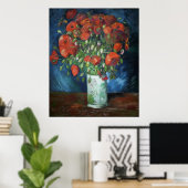 Poster Vase de Van Gogh avec des pavots (Bureau à domicile)