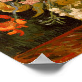 Poster Vase de Van Gogh avec Glaïeuls et Œillets (Coin)