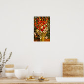 Poster Vase de Van Gogh avec Glaïeuls et Œillets (Cuisine)
