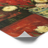 Poster Vase de Van Gogh avec Glaïeuls rouges (Coin)