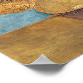 Poster Vase de Vincent van Gogh avec douze tournesols (Coin)