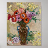 Poster Vase décorée avec des anémones | Louis Valtat (Devant)