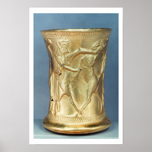 Poster Vase décorée de créatures mythologiques, Perse (Devant)