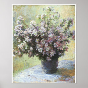 Poster Vase des fleurs, 1880, Claude Monet