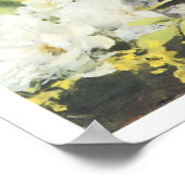 Poster Vase des fleurs, 1886 Pierre-Auguste Renoir (Coin)