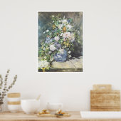Poster Vase des fleurs, 1886 Pierre-Auguste Renoir (Cuisine)
