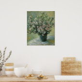 Poster Vase des fleurs de Claude Monet (Cuisine)