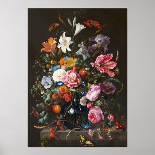 Poster Vase des fleurs de Jan Davidsz de Heem. (Devant)