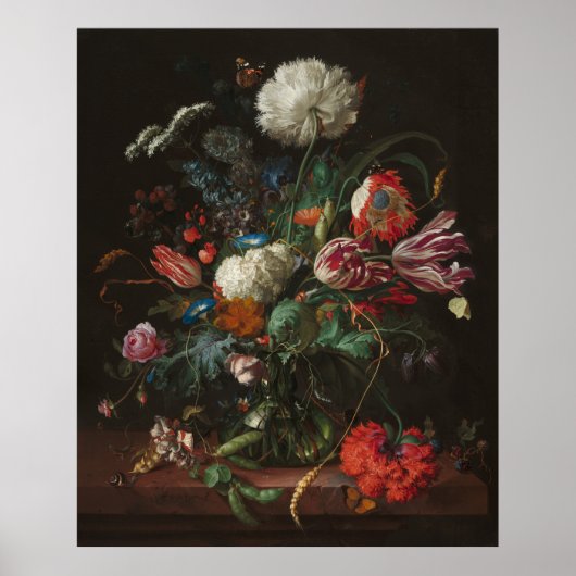 Poster Vase des fleurs - Jan Davidsz. de Heem (Devant)