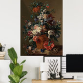 Poster Vase des fleurs par Jan van Huysum (Bureau à domicile)