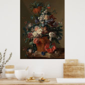 Poster Vase des fleurs par Jan van Huysum (Cuisine)