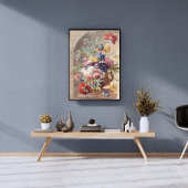 Poster Vase des fleurs par Jan van Huysum