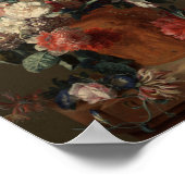 Poster Vase des fleurs Peinture classique (Coin)
