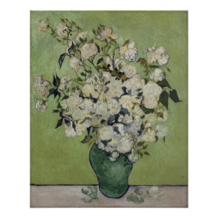 Poster Vase des Roses Vincent Van Gogh Glossy