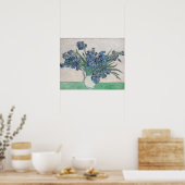 Poster Vase d'Iris Violets de Van Gogh Peinture Florale (Cuisine)