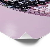 Poster Vase disco avec fleurs (Coin)