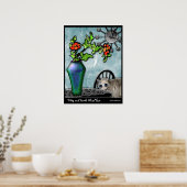 Poster Vase en verre Kitty et Favrile (Cuisine)