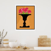 Poster vase et faces (Cuisine)