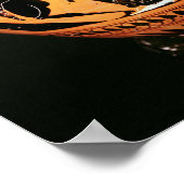 Poster Vase mansardée à silhouette noire (Coin)