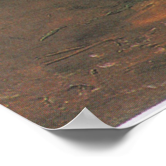 Poster Vase par Red Poppies Vincent van Gogh (Coin)