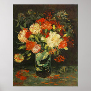 Poster Vase with Carnations Vincent van Gogh