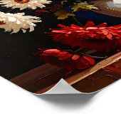 Poster Vase with Chrysanthemums After Van Gogh (Coin)