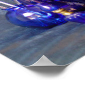 Poster Vases verticales en verre bleu (Coin)