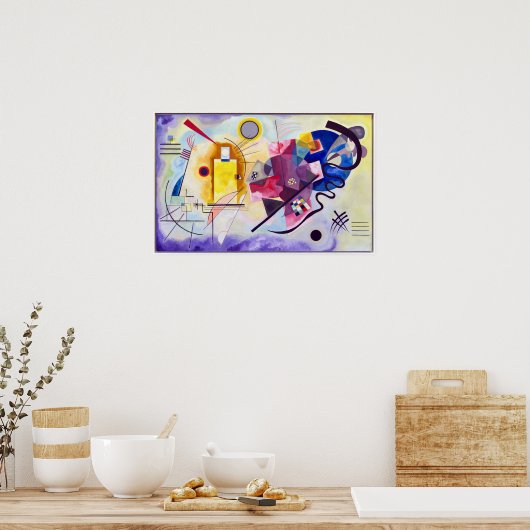 Poster Vasily Kandinsky Jaune-Rouge-Bleu (Cuisine)