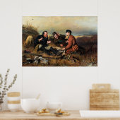 Poster Vasily Perov : Les chasseurs au repos (Cuisine)