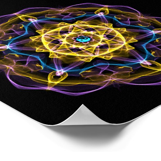 Poster Vata Dosha Équilibrer Ayurveda Mandala I (Coin)