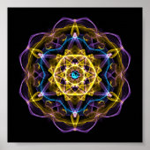 Poster Vata Dosha Équilibrer Ayurveda Mandala I (Devant)