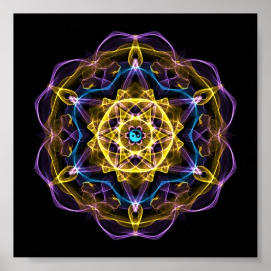 Poster Vata Dosha Équilibrer Ayurveda Mandala I (Devant)