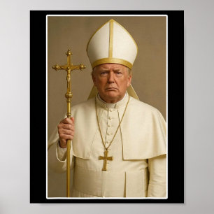 Poster Vatican Christian Un nouveau pape drôle politique