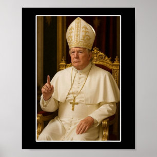 Poster Vatican Christian Un nouveau pape politique amusan