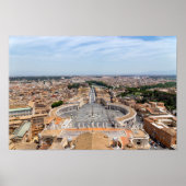 Poster Vatican, Italie : Vue aérienne Carré de Saint-Pier (Devant)