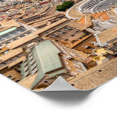 Poster Vatican, Italie : Vue aérienne Carré de Saint-Pier (Coin)