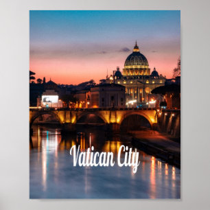 Poster Vatican La Nuit Église Catholique Romaine