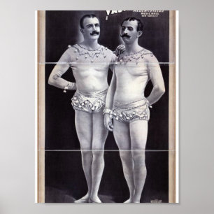 Poster Vaudeville de cerf de Joseph, "le Vanaukens" rétro