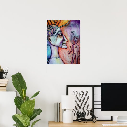 Poster vaudou (Bureau à domicile)