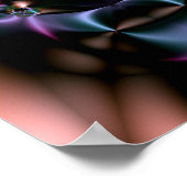 Poster vaudou fractal : sorcier (Coin)