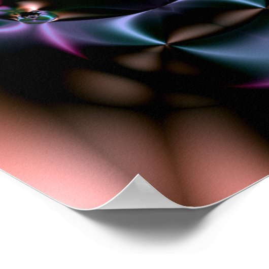 Poster vaudou fractal : sorcier (Coin)