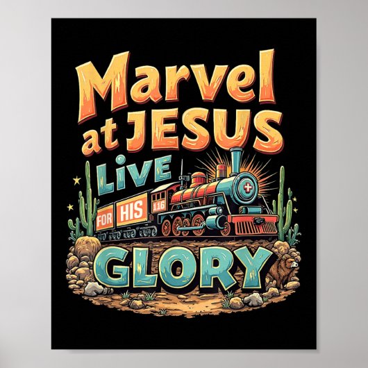 Poster Vbs 2025 Sa Gloire Jonction Train True North Chris (Devant)