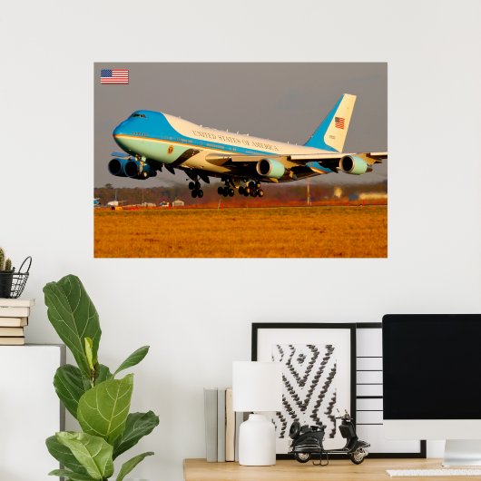 POSTER VC-25A (747-200B) (Bureau à domicile)
