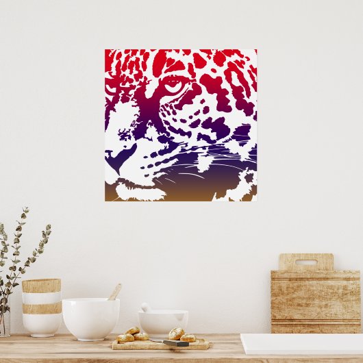 Poster Vecteur Abstrait - Leopard (Cuisine)