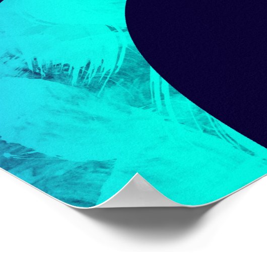 Poster Vecteurs bleus Abstraits (Coin)