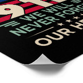 Poster Vector patriot jour 9 11 nous n'oublierons jamais  (Coin)