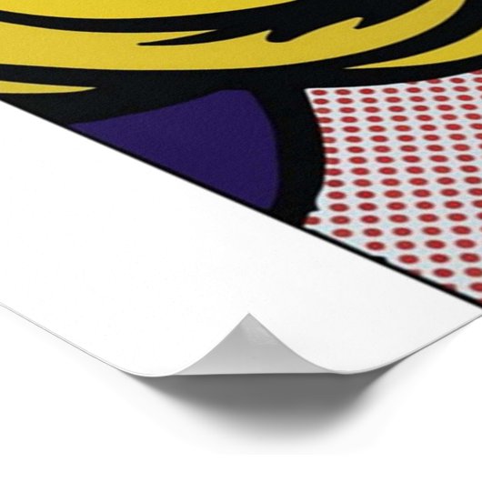 Poster Vectorisé et retravaillé Roy LichtensteinLa melod (Coin)