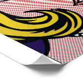 Poster Vectorisé et retravaillé Roy LichtensteinLa mélodi (Coin)