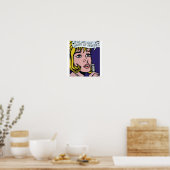 Poster Vectorisé et retravaillé Roy LichtensteinLa mélodi (Cuisine)