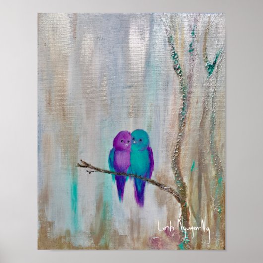 poster "vedervogels" (Voorkant)